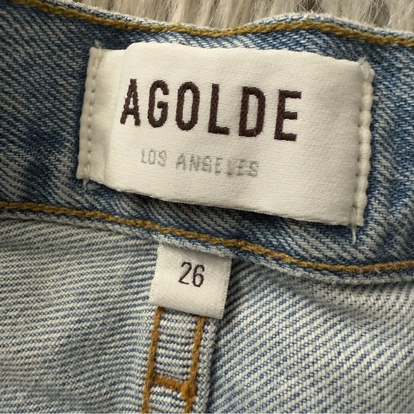 AGOLDE Riley High Rise Straight Crop in Clear Skies Size 26 NWT - Picture 4 of 8